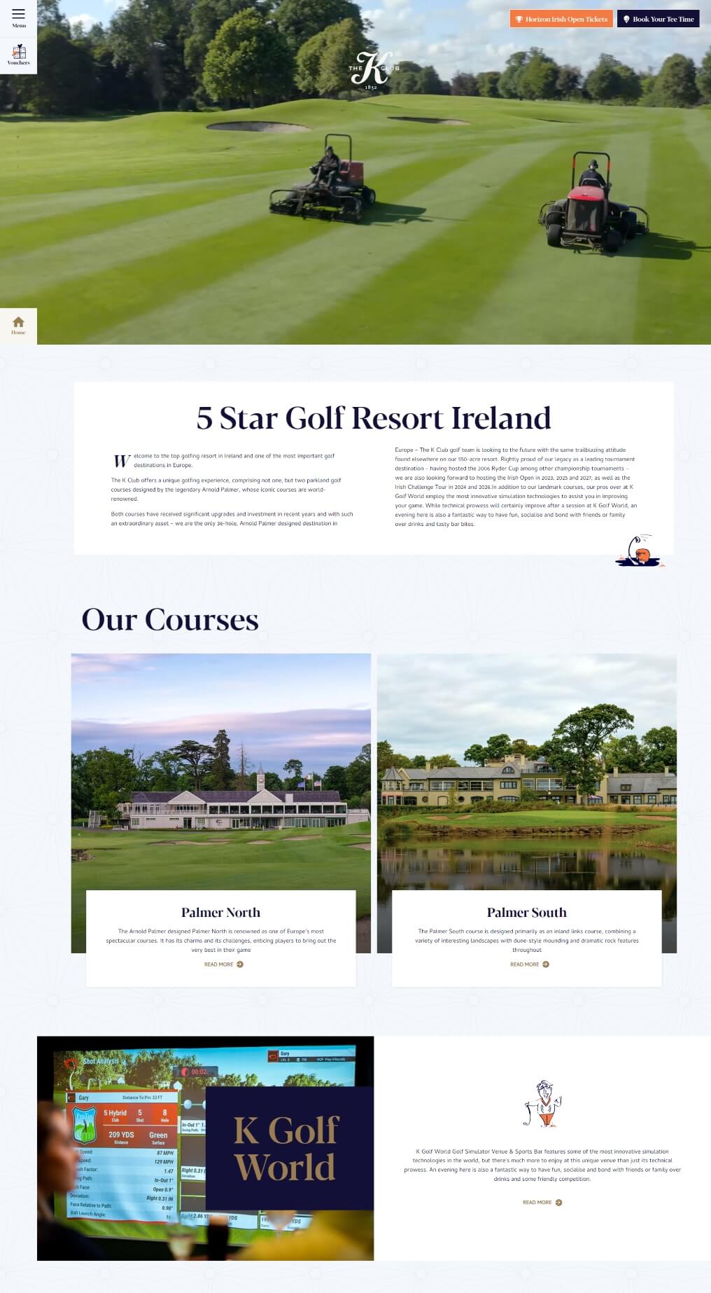 K Club Mini-site Golf