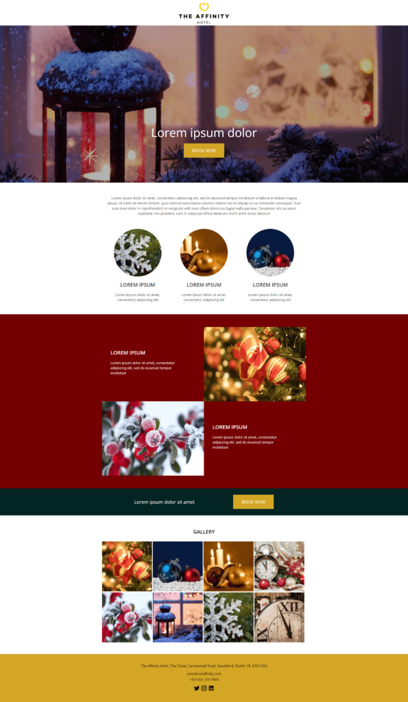 Christmas Dynamic Marketing Landing Page